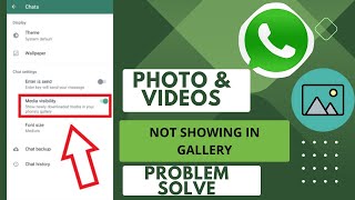 Whatsapp images and videos not showing in gallery problem solve | whatsapp photo save in gallery