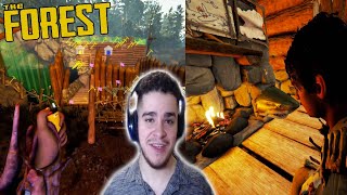 Working On Water Home Base | Cart Glitched Inside Room/Base - The Forest Co-op Part 53