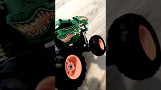 Monster Dragon Causes Crazy Jenga to Fall #monsterjam #demolitionderby #jengablocks #jenga #dragon