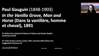 Artwork Anthology: "In the Vanilla Grove, Man and Horse" (1891) by Paul Gauguin