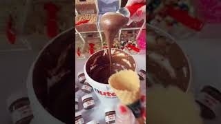 Giant Nutella Ice Cream ASMR TIKTOK #shorts