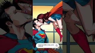 Asking AI for comic book art of Superman falling in love. #ai #art #shorts