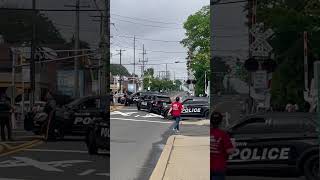 Fair Lawn Police Blocking Off Road For The Memorial Day Parade 2024