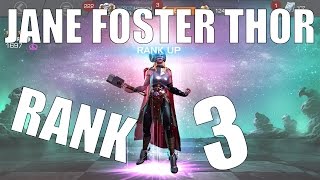 Marvel Contest of Champions | Thor Jane Foster Rank 3 Rank Up!