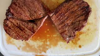 Rump Steak On A Gas Grill