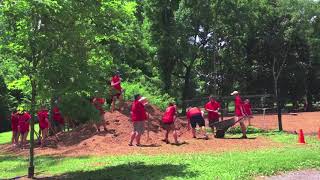 Overton Bark Mulch Spreading with Memphis Dream Center