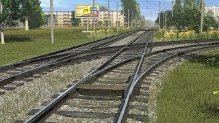 Trainz 19. Тест автоматической трамвайной стрелки.