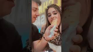 Indian Boyfriend and Girlfriend sharing same wrap roll | Love is in the restaurant | McDonald's Pune