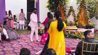 Bride groom haldi dance …..