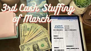 march cash stuffing #3| low/variable income budget | sinking funds