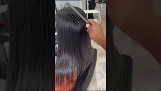 Afro Brazilian keratin  #hair #hairtransformation #keratintreatment #afrohair #haircareproduct