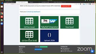 E Invoice Generation through GSTZen Excel