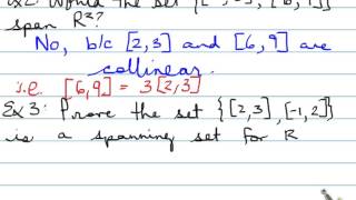 MCV 6.8 Linear Combinations and Spanning Sets part 1