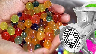 EXPERIMENT Colorful Magic Ball Orbeez Ball VS Meat Grinder