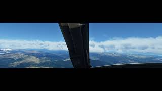 MSFS Approach and landing at Lake County. Nice view of the Rocky Mountains