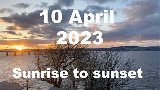 Sunrise to sunset on 10 April 2023 | 4K | Timelapse