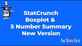 How to Boxplot and 5 Number Summary IQR with and without Outliers StatCrunch New Version