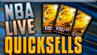 NBA LIVE MOBILE QUICKSELL OPENING! Making Coins The Easy Way