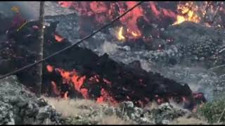 La Palma: Extreme Close Up Of Lava From Cumbre Vieja!!!