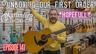 Unboxing our first order of Martins...Guitar Hunter Live from Hometown Music