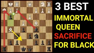 3 Best Opening Traps For Black With Queen Sacrifice #tricks