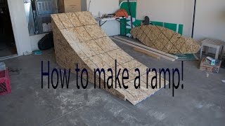 DIY how to build a wooden BMX/MTB/bike ramp