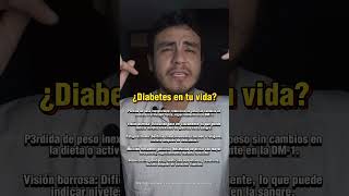 ¿Señales de la DIABETES en tu vida? #shortvideo