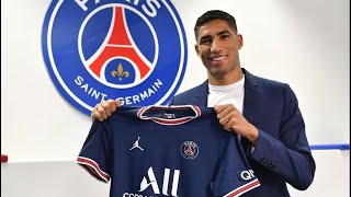 Achraf Hakimi 2021🔴Welcome To Paris Saint-Germain🔵 Skills & Goals 🔥 4K