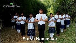 Surya Namaskar - The Sun salutation | Ayurveda Yoga Villa