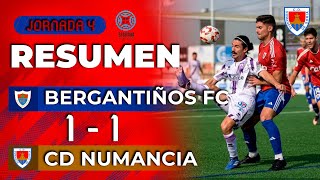 Resumen Bergantiños F.C. | 1 -1 | C.D. Numancia