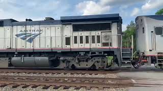 Amtrak P053 at jones crossing in Woodford Va 6/10/22