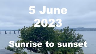 Sunrise to sunset on 5 June 2023 | 4K | Timelapse