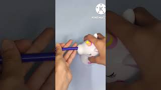 Unboxing cute and unique unicorn sharpener #unboxing #stationary #unicorn