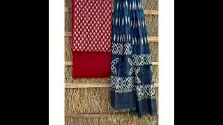 Ajrakh Print Cotton Dress Materials for Daily Office Wear@stunningwear7951