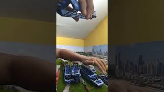 unboxing merakit gerbong kereta api double decker container