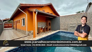 (VENDIDO) LINDA CASA COM PISCINA E CHURRASQUEIRA, FINANCIAMENTO MINHA CASA MINHA VIDA EM ITANHAÉM!!