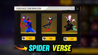 SPIDER VERSE PARKOUR FREE FIRE 🕷3 BUNDLES