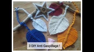 Recycler ses chutes en macramé