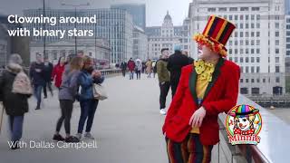 Yoyo The Clown showing Magic Tricks and Clowning on London Bridge