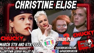 Interview with Christine Elise (Kyle-"Child's Play" franchise) at PA Horror Con