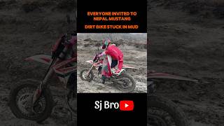 Dirt Bike stuck in Mud Nepal Mustang