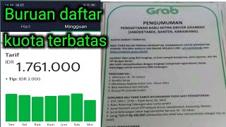 PENDAFTARAN MITRA GRAB TELAH DIBUKA + CARA DAFTAR DIJAMIN LULUS 100%