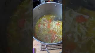 Homemade Chicken Noodle Soup! #chicken #cook #cooking #homemade #soup