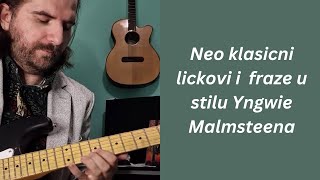 Naučite 3 Brza Neo Klasična Metal Licka Na Gitari u Stilu Yngwie Malmsteena