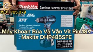 Máy Khoan Búa,Vặn Vít Pin 18V Makita DHP485SFE |18V BL Cordless Hammer Driver Drill| Công Cụ Máy Móc