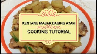 SIMPLE! TUTORIAL KENTANG DI MASAK DAGING AYAM || BY GOTAMI'Z VLOG