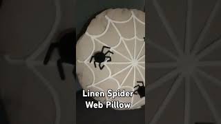 Linen Spider Web Pillow