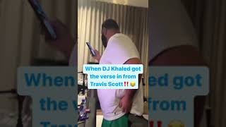 Dj Khaled's reaction to Travis Scott "let's pray" verse 😂#shorts #djkhaled #letspray #goddid