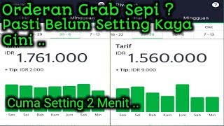 REVIEW PENDAPATAN GRAB#8 + SETTINGAN APLIKASI GRAB