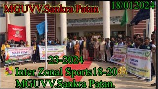 Inter Zonal Sports.Mahatma Gandhi University Gurg.18-20/01/24, KD.CHRS.Jagdalpur.